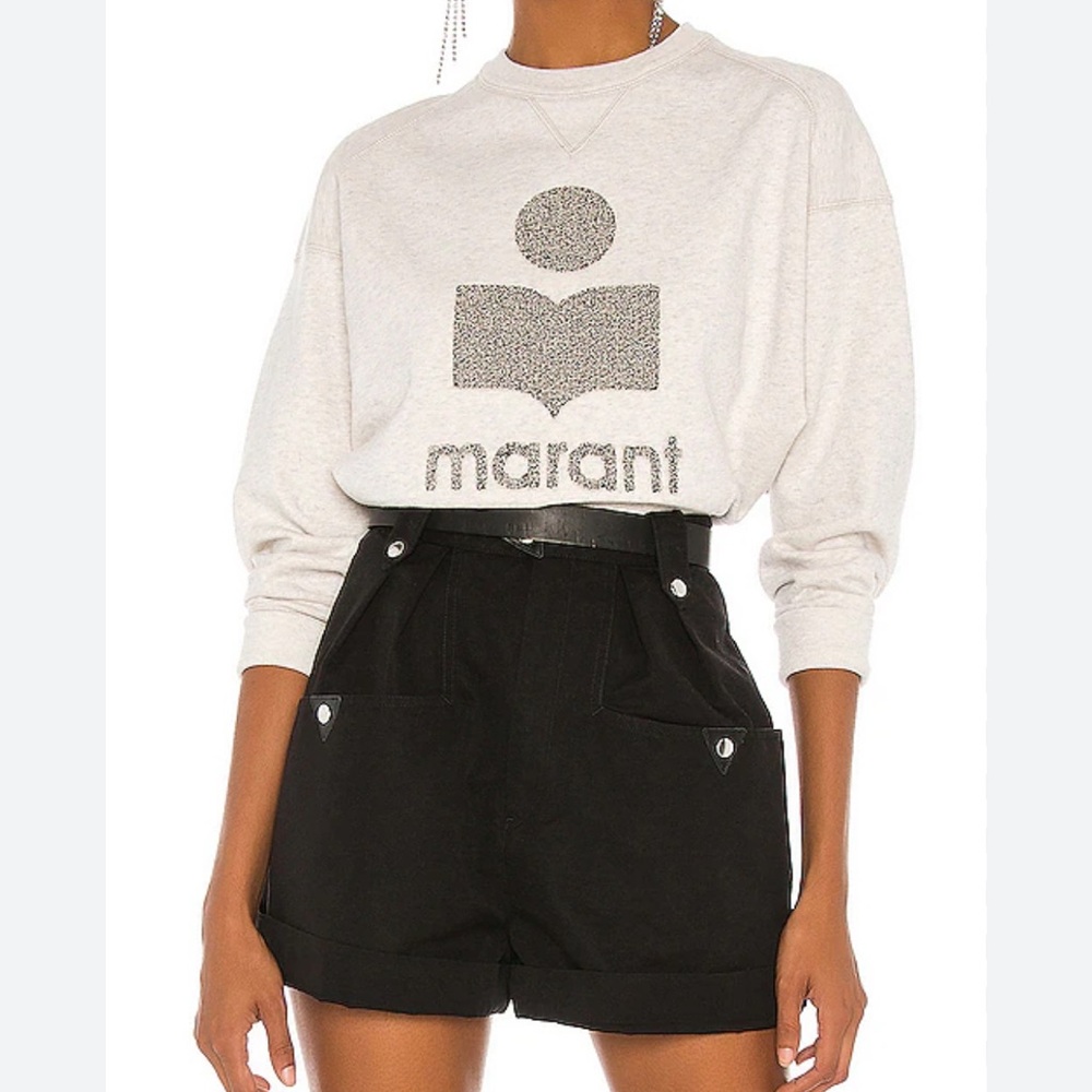 MARANT Gray Graphic Sweatshirt